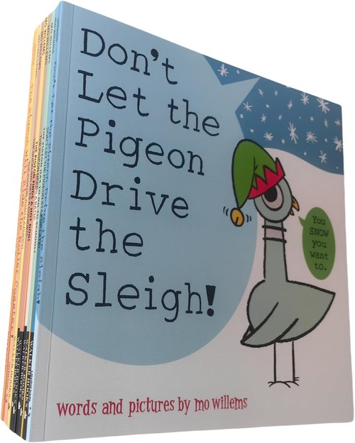 Pigeon | 9-Book Set - Don't Let The Pigeon Series Collection for Kindergarten Kids - Paperback