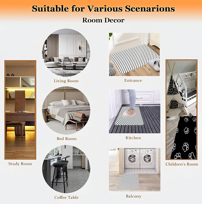 Cartoon Pumpkin Large Area Rug, Autumn Harvest Pumpkin Non Slip Print Rugs, Soft Machine Washable Carpet for Indoor Bedroom Living Room Office Decor Rug - 6 ft x 9 ft
