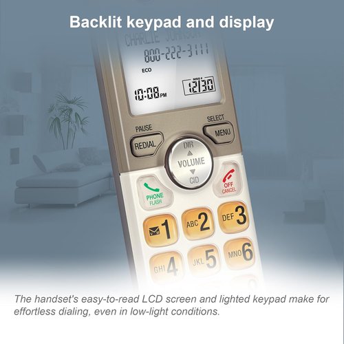 AT&T EL52513 Cordless Phone System - 5 Handsets with XL Backlit Keys & Answering Feature