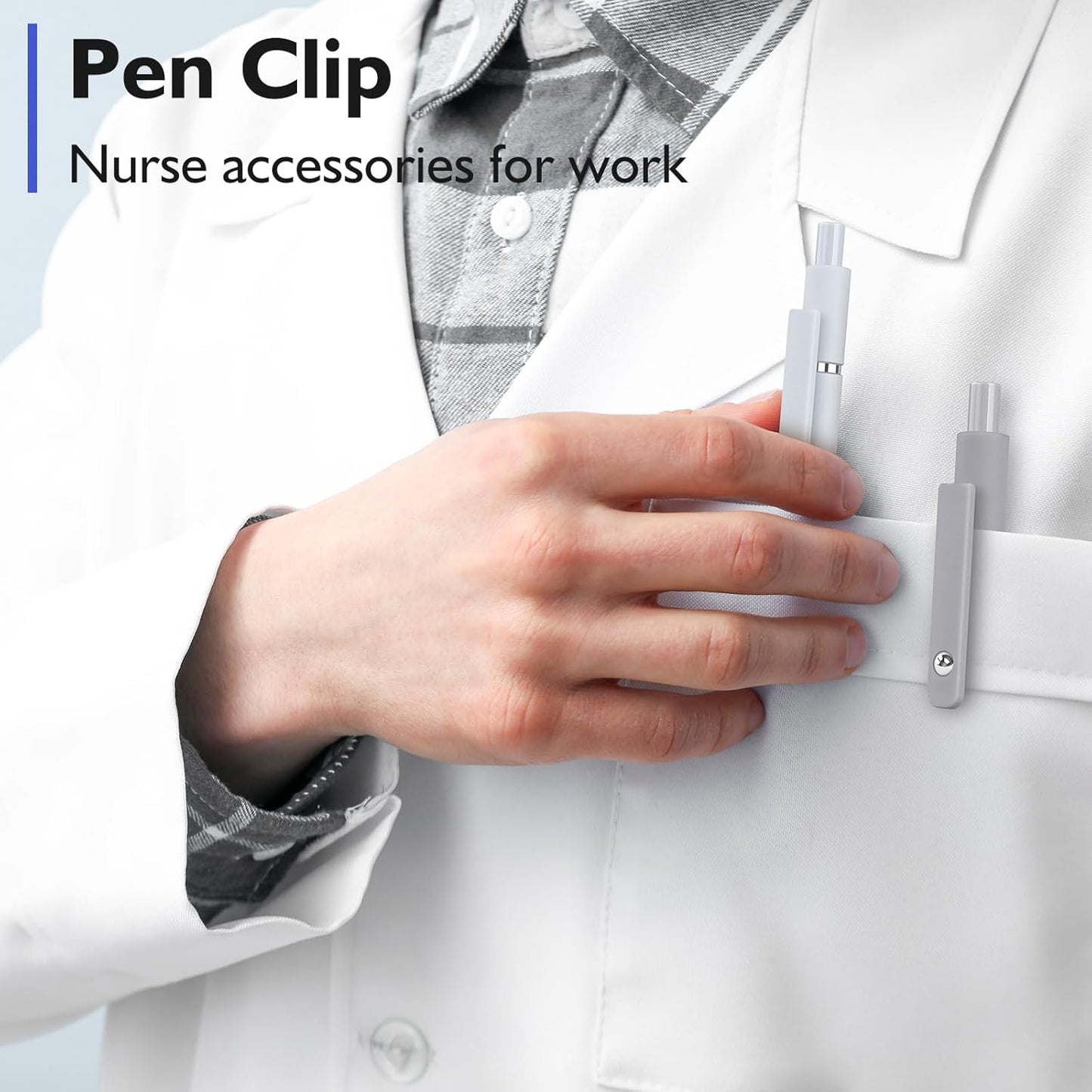 Vanhench 7Pcs Black Ink Gel Pens - Fine Point, Quick Dry for Smooth Writing | Ideal for Teachers & Nurses
