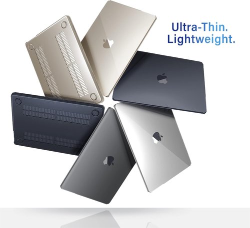 IBENZER MacBook Air 15 Inch Hardshell Case & Keyboard Cover - Crystal Clear | Compatible with Models A3448, A3241, A3114, A2941