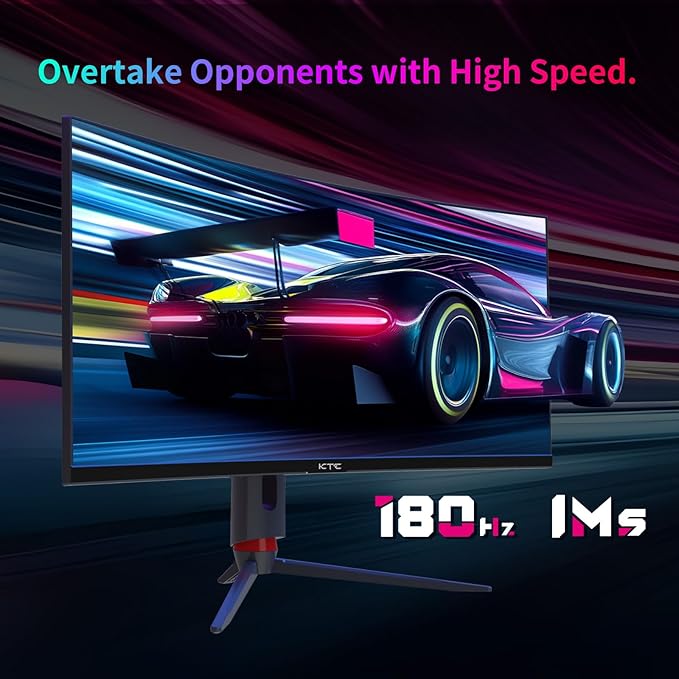 KTC 34'' Curved Ultrawide Gaming Monitor, 21:9, 3440x1440p 165Hz 1ms, 1500R Curved Monitor, Freesync G-sync, Picture by Picture,PIP, Height/Tilt/Swivel/Pivot