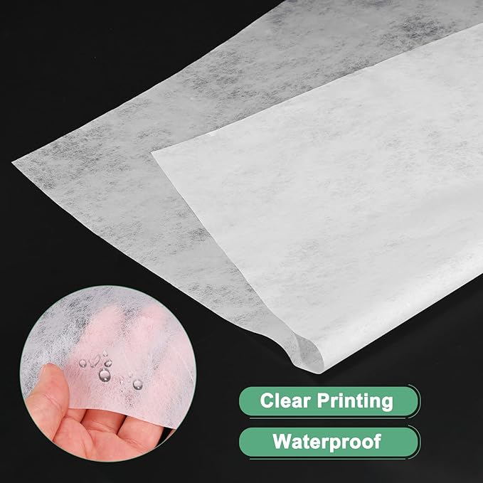 M METERXITY 38-Sheet Korean Cotton Wrapping Flower Paper, 22.8x17.7 Inch/ 58x45cm Waterproof Floral Wrapping Cotton Paper for Bouquets/Gift Packaging [White]