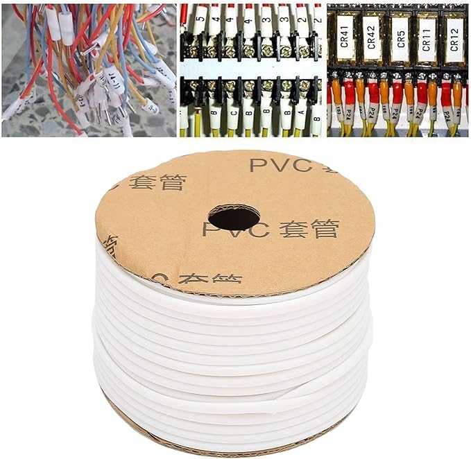 PVC Casing Wire Core Marking Protection Sheath Tube Durable Flexible Wear for Supvan Tube Printers 2Pcs (ZMY-4.0)