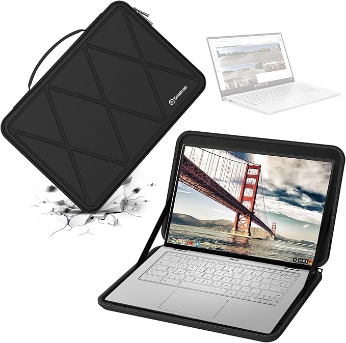 Smatree Hard EVA Protective Sleeve Case Compatible for 14 inch ASUS Expertbook B9 (B9450), for 14 inch ASUS Chromebook Flip C434 Laptop Notebook Bag (X8027)