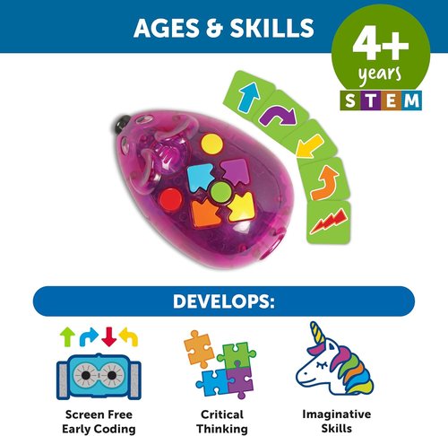 Learning Resources Rechargeable Code & Go Robot Mouse - Interactive STEM Coding Toy for Kids Ages 4+