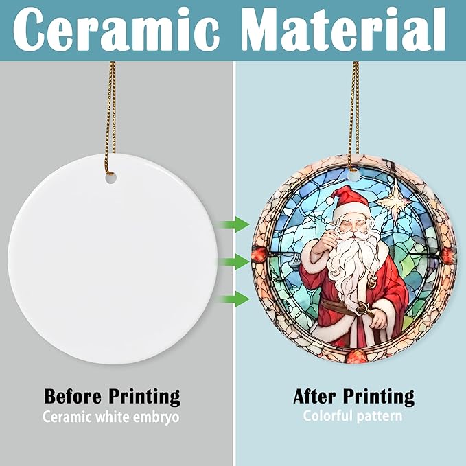 Christmas Ornament, Jocidea Christmas Decorations Santa Claus, Christmas Tree Ornaments, Holiday Decor and Xmas Gifts Ideas