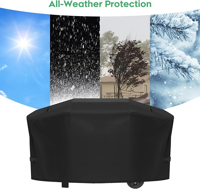 EZ-DONGTENG Grill Cover fit for Weber Slate 28" Rust-Resistant Griddle, Heavy-Duty 600D Waterproof Cover for 3401060 Weber Slate 28 inch Flat Top Griddle Grill Cover