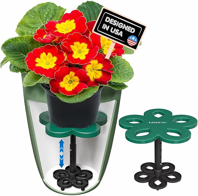 Short Tapered Plant Riser Fill Bottom of Tall Flower Pots and Large Plant Containers | Indoor and Outdoor (7-10” Rise, 6" Base, 10" Top)