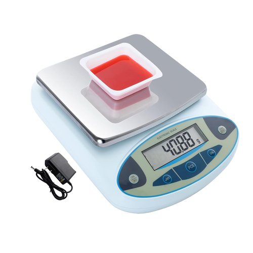 Four E's Scientific Lab Scale - High Precision 3000g x 0.01g Analytical Balance | Ideal for Science & Kitchen Use