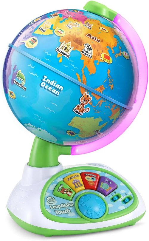 LeapFrog LeapGlobe - Light-Up Interactive Electronic Globe for Kids | Educational Exploration Toy Ages 3+