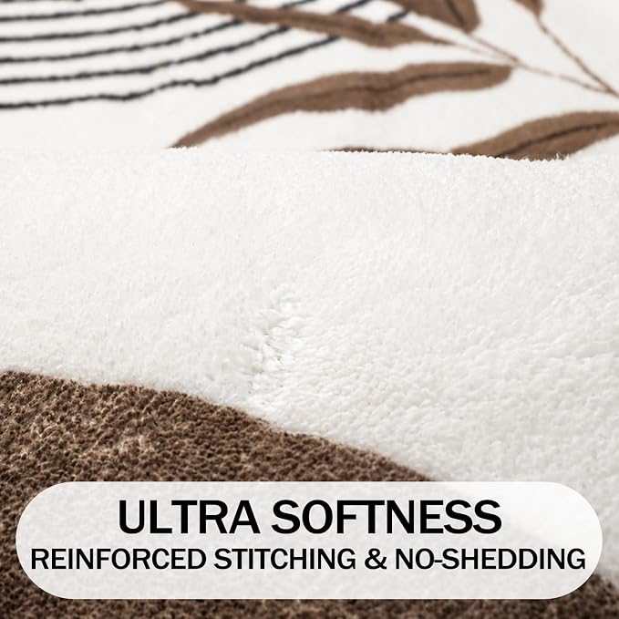 Bathroom Rugs Non-Slip Boho Bath Mat, Small Cute Bath Mat Soft Washable Bathmat Shower Rug for Bathtub Boho Decor