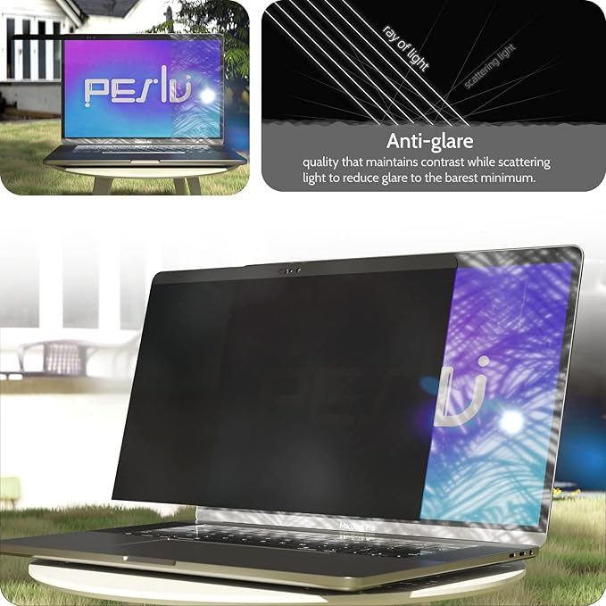 Peslv Magnetic Privacy Screen for MacBook Pro 16 Inch (2019-2020) - A2141, 16inch Removable Matte Blue Light Glare Filter Protector Shield for Mac Pro 16in Laptop Computer