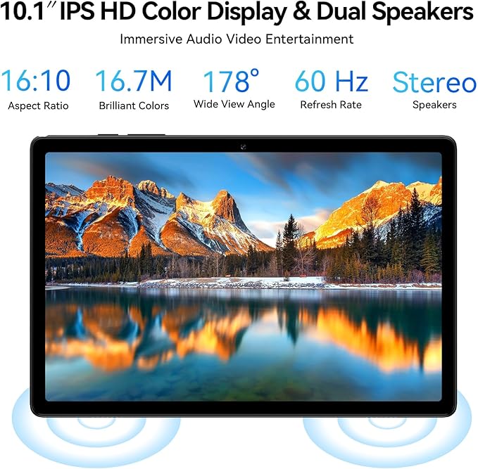 Topsand Android Tablet 10 inch, Android 15 Tablet with Keyboard, Mouse, 4G LTE Cellular, IPS Display, MediaTek Octa Core Processor, 12GB+64GB, 2TB Expandable,5G Wi-Fi, GPS, 2-in-1 Tablets with Case