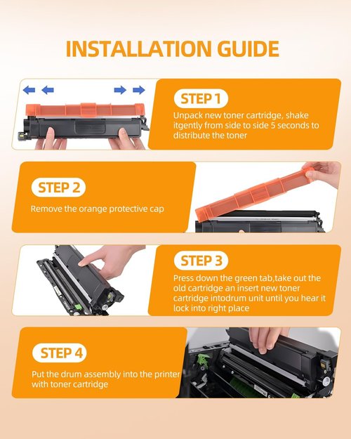Brother TN830XL Toner Cartridge - High-Yield Replacement for HL-L2460DW & DCP-L2640DW | 2 Black Cartridges