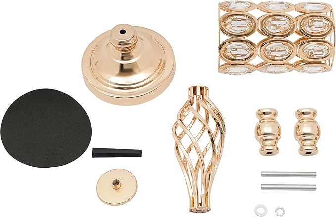 10 PCS Gold Wedding Centerpiece Vases, 24.02in Metal Crystal Wedding Centerpiece Vases, Crystal Metal Flower Vase Stand, for Wedding Party Reception, Dining Room Living Room Décor