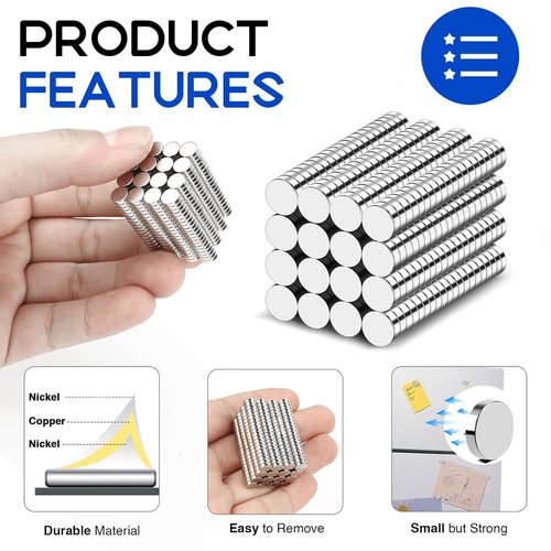 320Pcs Neodymium Magnets by [Brand Name] - 6x2mm Rare Earth Mini Magnets for Office & STEM Projects