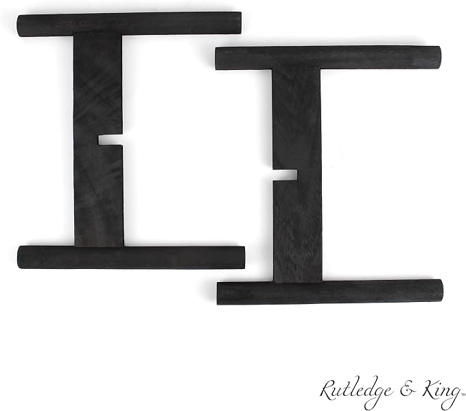 Rutledge & King Mid Century Plant Stand - Modern Plant Stand - Indoor Plant Stand - Wooden Plant Stand - Plant Holder (Medium, Aberdeen/Black)