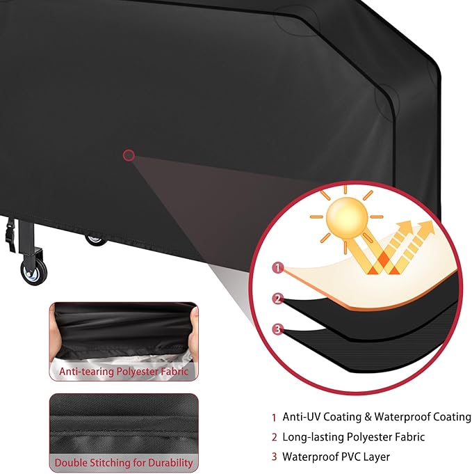 iCOVER 28 inch Griddle Cover for Blackstone,Waterproof Lightweight Polyester Flat Top BBQ Covers for 28" Outdoor Cooking Gas Grill Griddles with One Side Shelf