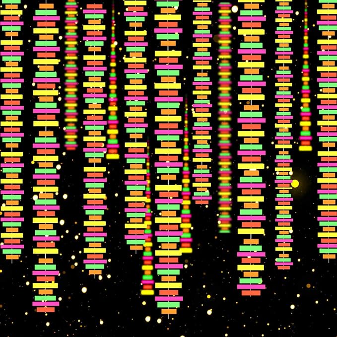 54ft UV Reactive Neon Streamers - Glow in the Dark Party Supplies for Wedding, Birthday Banners & Garlands