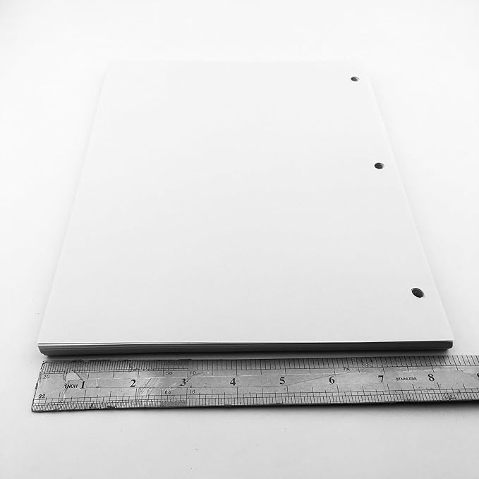 Shuokecrafts Loose Leaf Paper,(8.5" x 11") - 3-Hole Punched Letter, Filler Paper,Multi-Use Print & Copy White Paper Brightness (100)