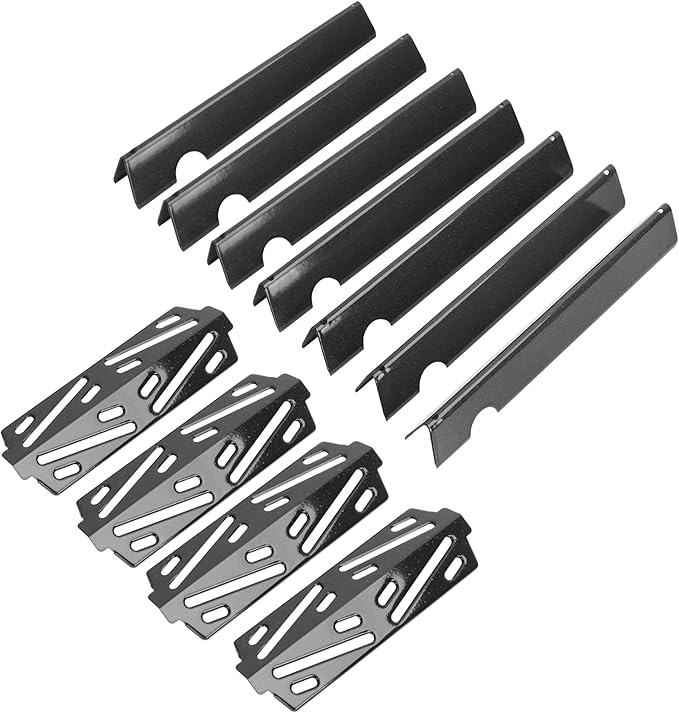 17 1/8'' Flavorizer Bars and Heat Deflector Replacement for Weber Genesis II E-410 E-435 S-435, Genesis II/LX 400 Series (2017 and Newer),Porcelain-enameled Accessories for Weber 66033 66040"