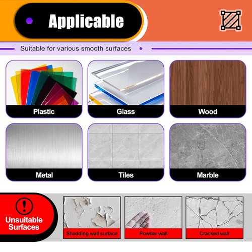 PHIXBEAR Double-Sided Adhesive Pads - Heavy-Duty Sticky Mounting Foam Tape, 60 Pcs, 1.57" x 1.97" Black