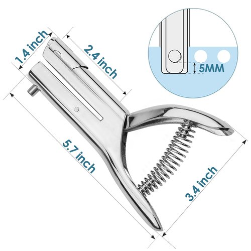 MROCO Heavy-Duty 1/4" Hole Punch - Handheld Puncher for Crafts, Paper & Cardboard