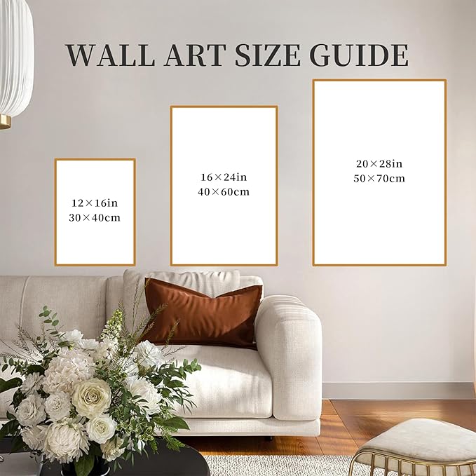 SERIMINO Nature Landscape Canvas Wall Art for Living Room, Forest Mountain Canvas Prints Paintings, Blue Modern Farmhouse Wall Decor for Bedroom Bathroom Set of 3, 16"X24"