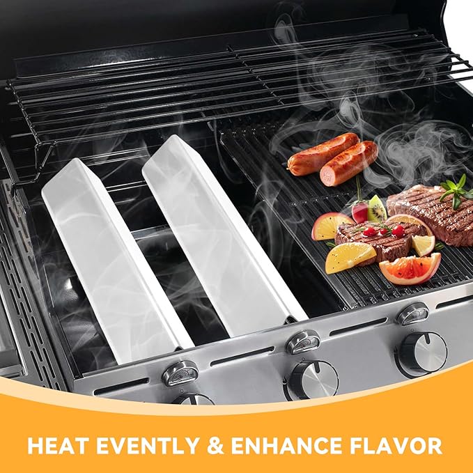 KifonMetals 7635 15.3" Flavorizer Bars for Weber Spirit I & II 200, Spirit E210 S210 E220 S220 Gas Grill with Front-Mounted Control, for Weber Spirit Grill Parts, Stainless Steel, 3 PCS