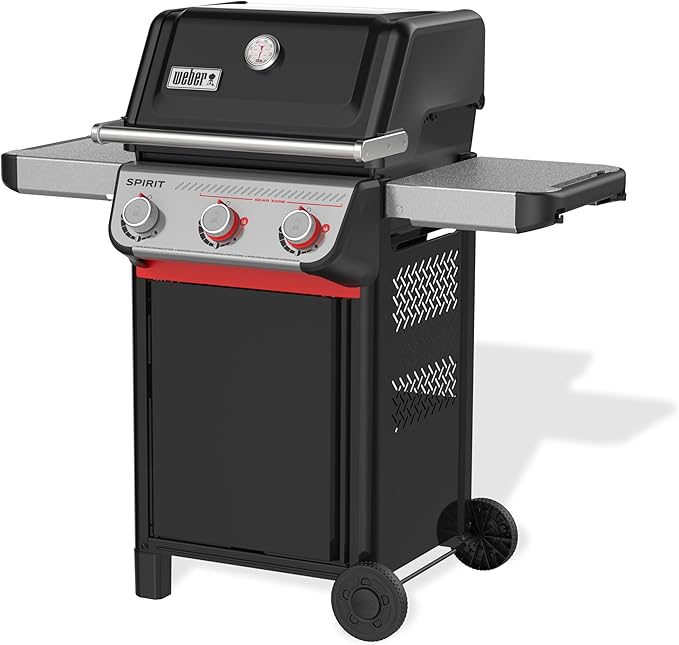 Weber Spirit E-325 Liquid Propane Gas Grill for Outdoor Cooking and BBQ, 3 Boost Burners, Black