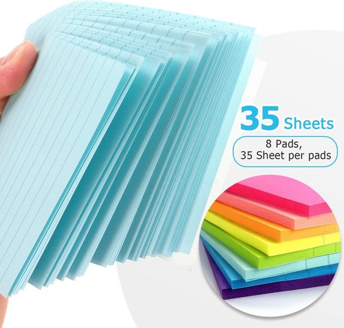 Eastern Wolf Sticky Notes - 3x3 Inch & 4x6 Inch - 8 Pads Each for Easy Organization