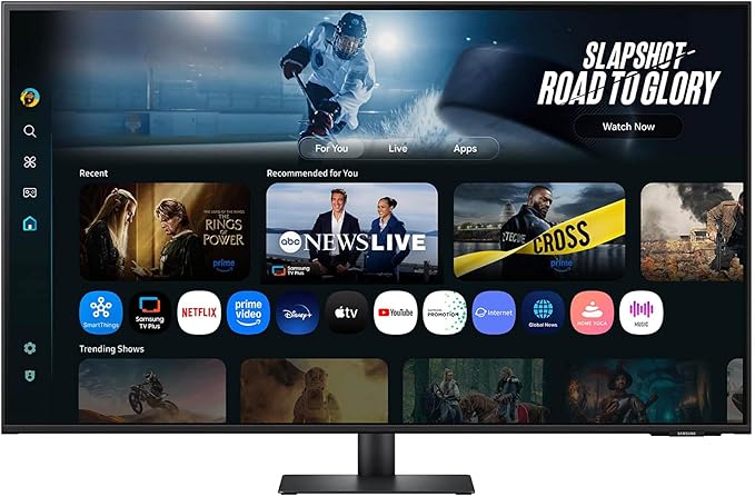 Samsung 43” Smart Monitor M7 (M70F) 4K UHD Display, Samsung Vision AI, Smart TV Apps, Gaming Hub, USB-C, HDMI and USB-A, Black, LS43FM702UNXZA, 2025