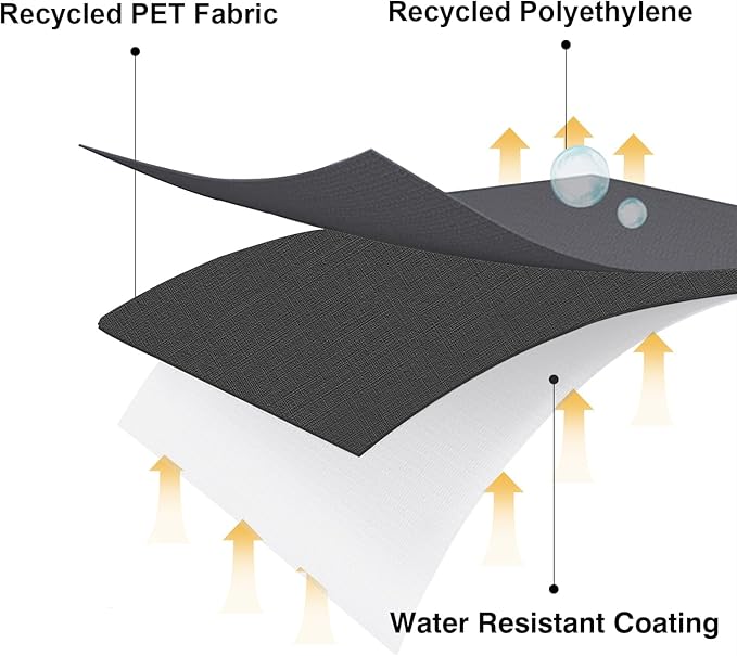 acoveritt RPET Frabric Cover for Flat Griddle Cover, Black；Fit Slate 30" griddles