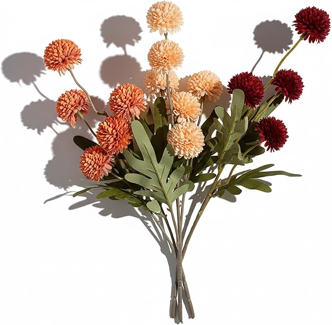Artificial Hydrangea Flowers Fake Hydrangeas Faux Flowers Bouquet Artificial Plants for Wedding Home Office Decor Excluding vases-（Mixed 10 PCS）