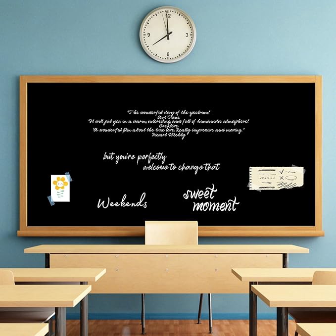 Vanhench 36"x1500" (125') Black Wrapping Paper, Solid Color Kraft Paper Roll for Bulletin Board Poster Construction, Art Crafts, Birthday, Flower Bouquet, Gift Wrapping Paper 80GSM 55LB