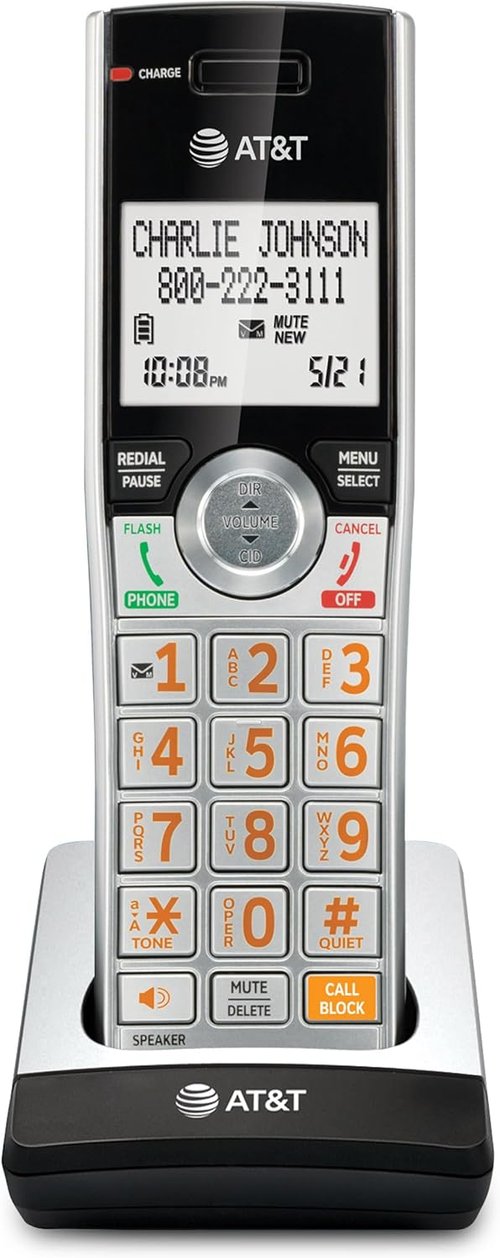 AT&T CL80107 Additional Handset - Compatible with CL82x07, CL82x57, CL82x67, CL83x07, CL84x07 Series