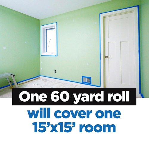 ScotchBlue™ Painter's Tape - 1" x 60 Yd for Clean Edges and Easy Application