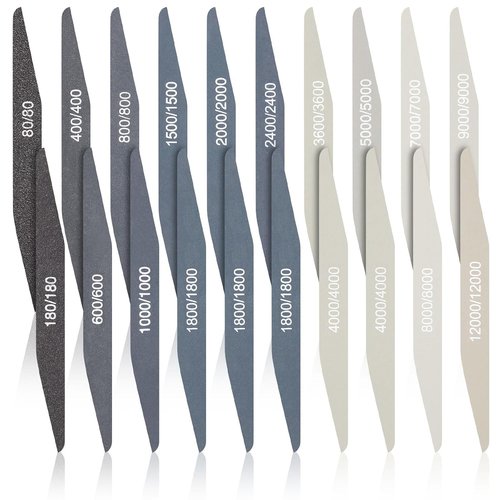 Honoson Sanding Sticks - 20 Pcs Assorted Grits for 3D Print Polishing | Ideal for Model Crafting