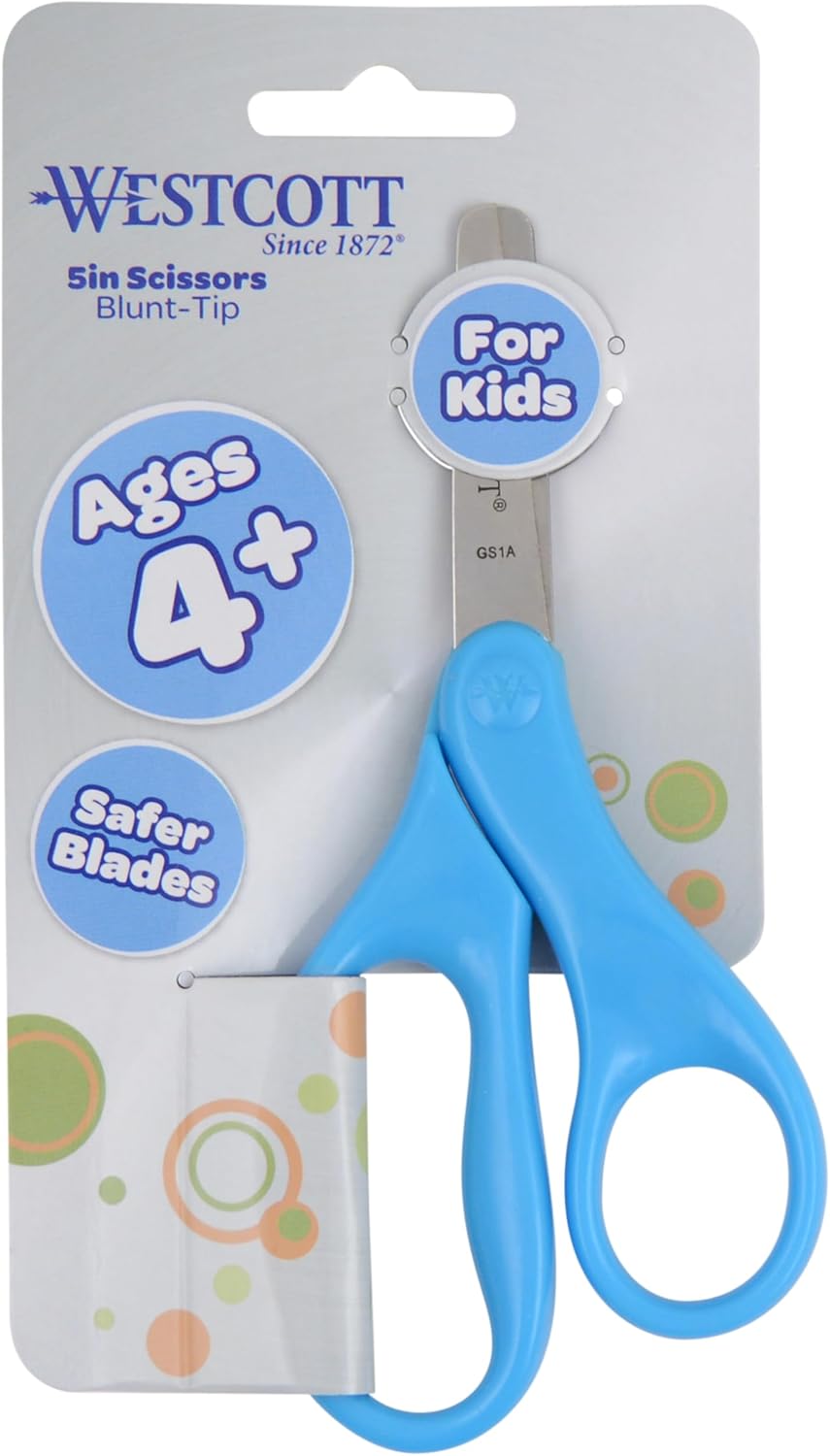 Westcott 5" Blunt-Tip Scissors for Kids - Durable School & Craft Scissors in Red or Blue
