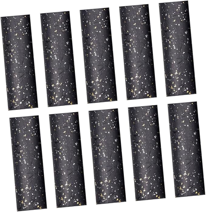 CIMAXIC 10 Sheets Black Wrapping Paper Bouquet Packaging Wrap for Wedding Birthday DIY Papercraft Thick High-grade Tissue Paper for Floral Presentation