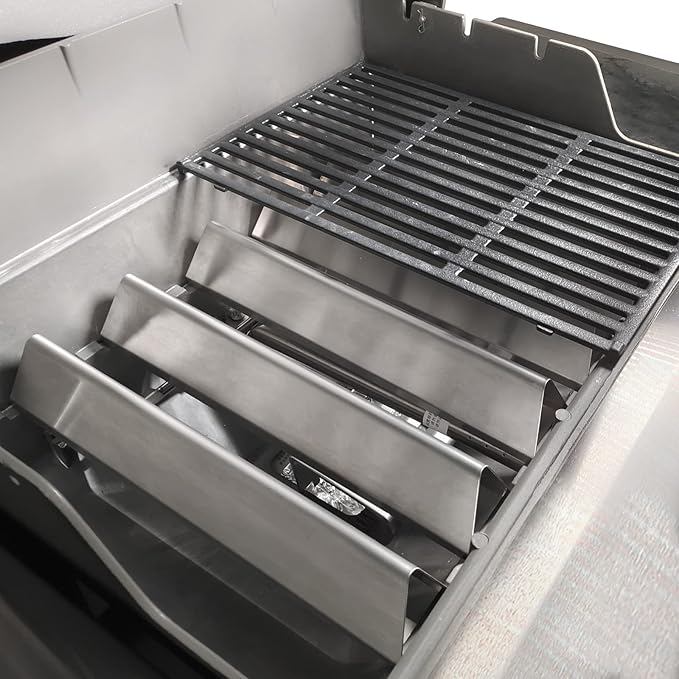 Uniflasy 7636 Stainless Steel Flavorizer Bars for Weber Spirit 300 & GS4 Spirit II 300 Series, Spirit E310 E320 E330 S310 S320 S330 with Front Control Knob 15.3" Heat Tent Replacements for Weber 7636