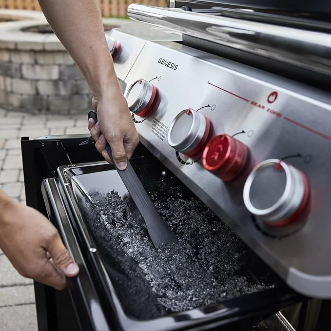 Weber Genesis E-415 Liquid Propane Gas Grill for Outdoor Grilling, 4 Burners, Black