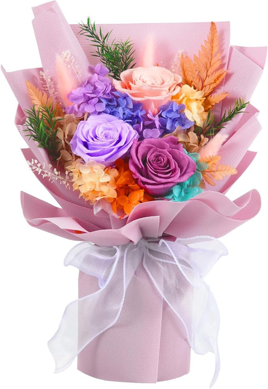 Amoueterno Forever Flower,Flowers for Delivery,Roses Bouquet Lasting for 3 Years,Birthday Flowers,Sympathy Flowers,Gifts for Her Women Mom Grandma Wife Friends