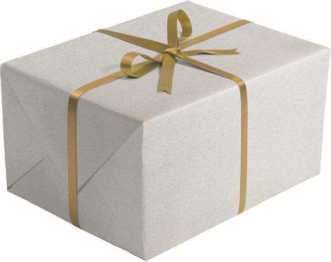 Jillson Roberts Bulk Gift Wrapping Paper, Two-Sided Kraft Gold & Silver, Full Ream 833' x 30"