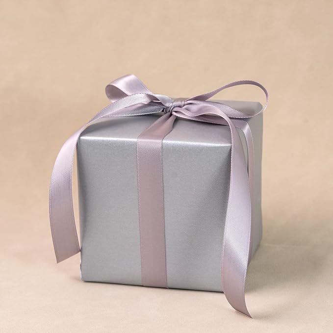 RUSPEPA Silver Matte Wrapping Paper - Solid Color Pearly - luster Paper Perfect for Wedding, Birthday, Christmas, Baby Shower -17 Inches X 32.8 Feet