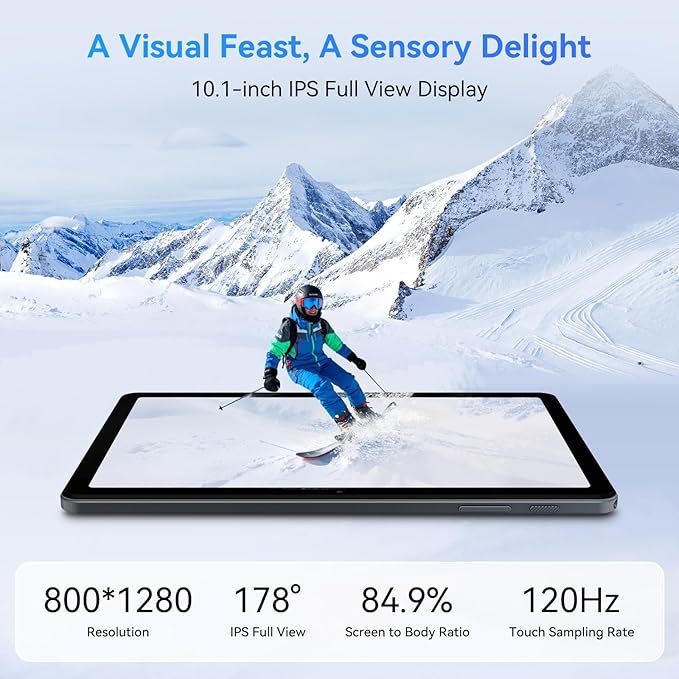 Tablet 2026 Android Tablets 10 Inch, Electronics Tablets with Keyboard, 18GB+128GB/2TB TF Upgradeable Android 16 Tablet, Gemini AI 2 in 1 Tablet with Pen, BT5.0, GPS, OTG, Suitable for Joy and Office