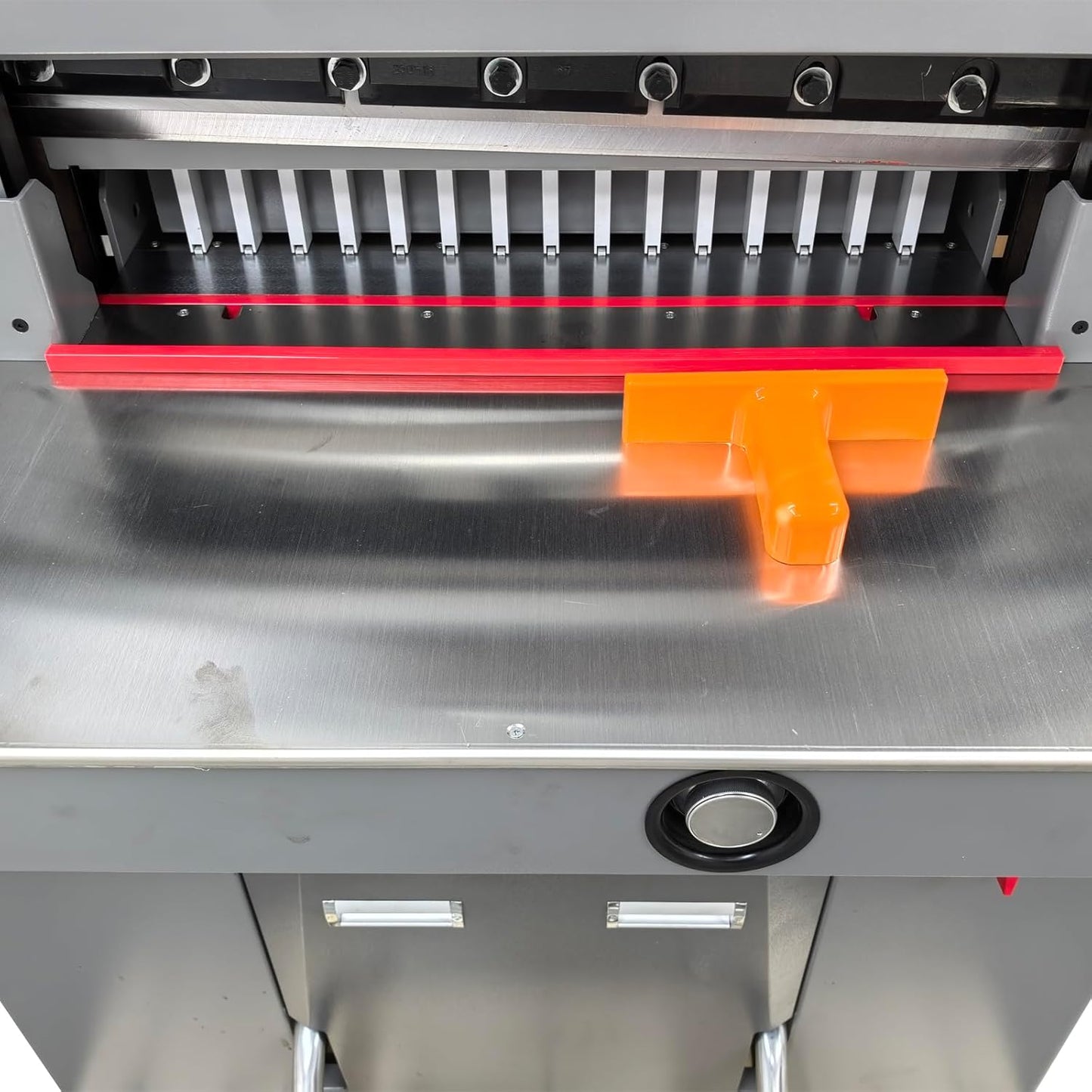 TECHTONGDA Electric Hydraulic Paper Cutter - 3.94in Thickness, 26.4in Width | Professional Dual Hydraulic System