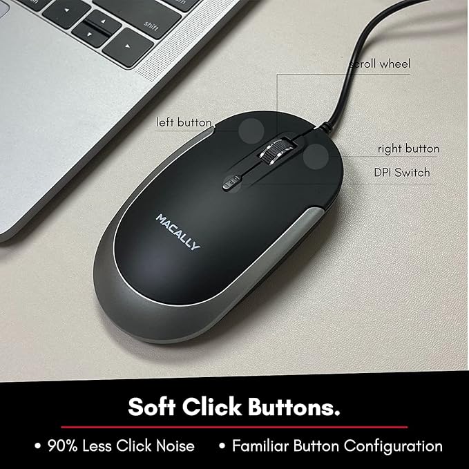 Macally Backlit Keyboard and Mouse Combo, Enhance Your Workflow