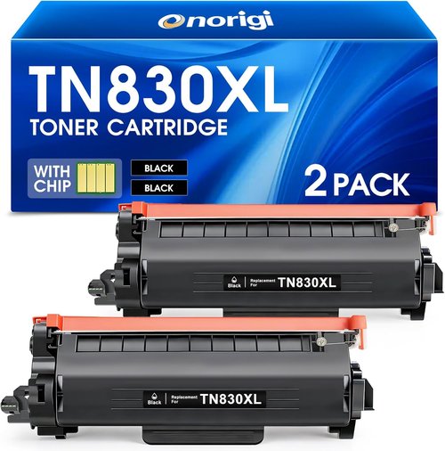 Brother TN830XL Toner Cartridge - High-Yield Replacement for HL-L2460DW & DCP-L2640DW | 2 Black Cartridges